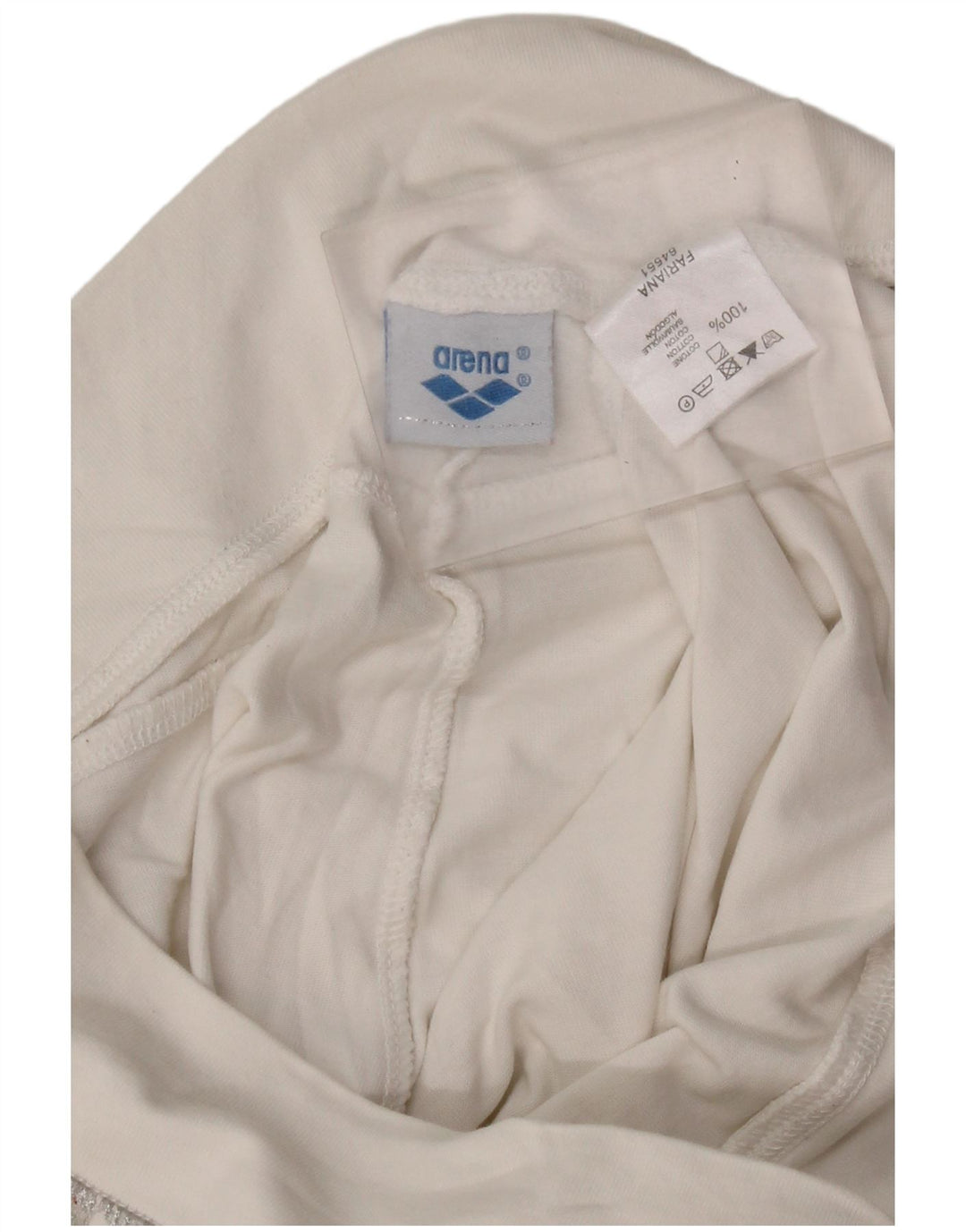 Arena Womens Graphic Tracksuit Trousers UK 10 Small  White Cotton