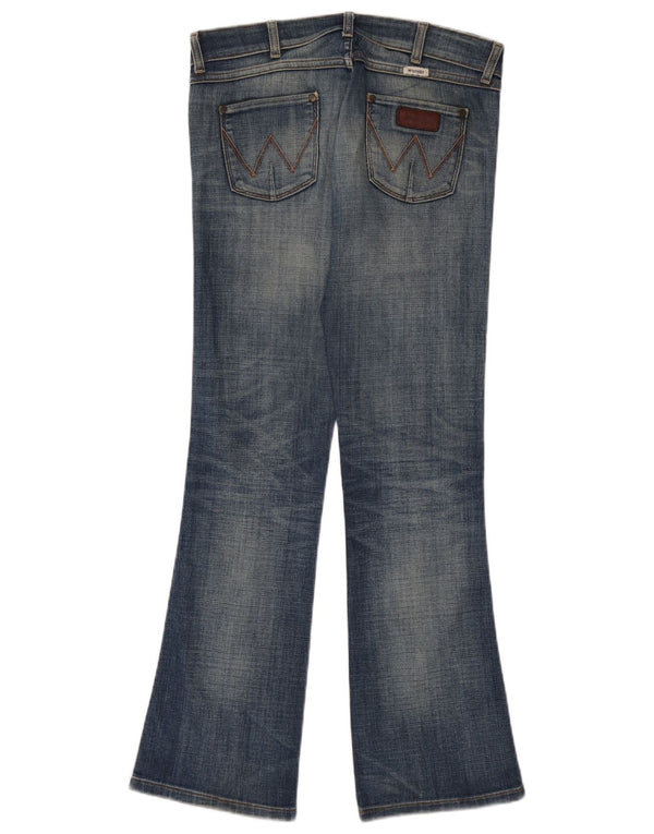 Wrangler Womens Megan Low Waist Bootcut Jeans W27 L32 Blue Cotton