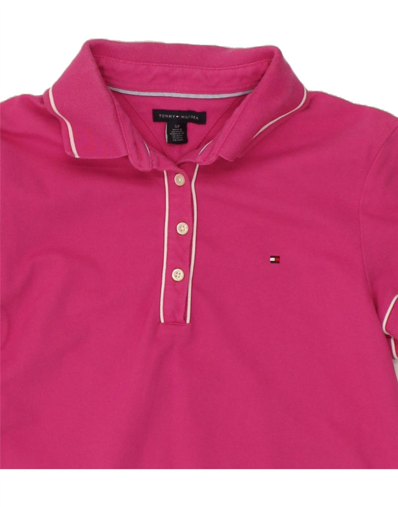 TOMMY HILFIGER Womens Polo Dress UK 10 Small Pink Cotton Vintage Tommy Hilfiger and Second-Hand Tommy Hilfiger from Messina Hembry 