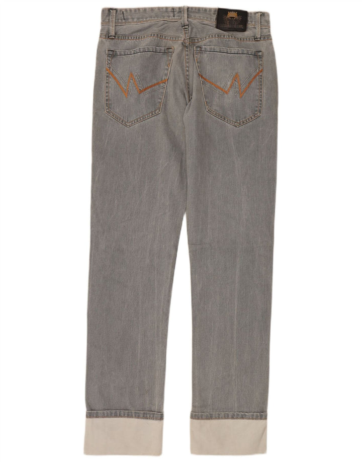 WARREN WEBBER Mens Straight Jeans W32 L35 Grey Cotton