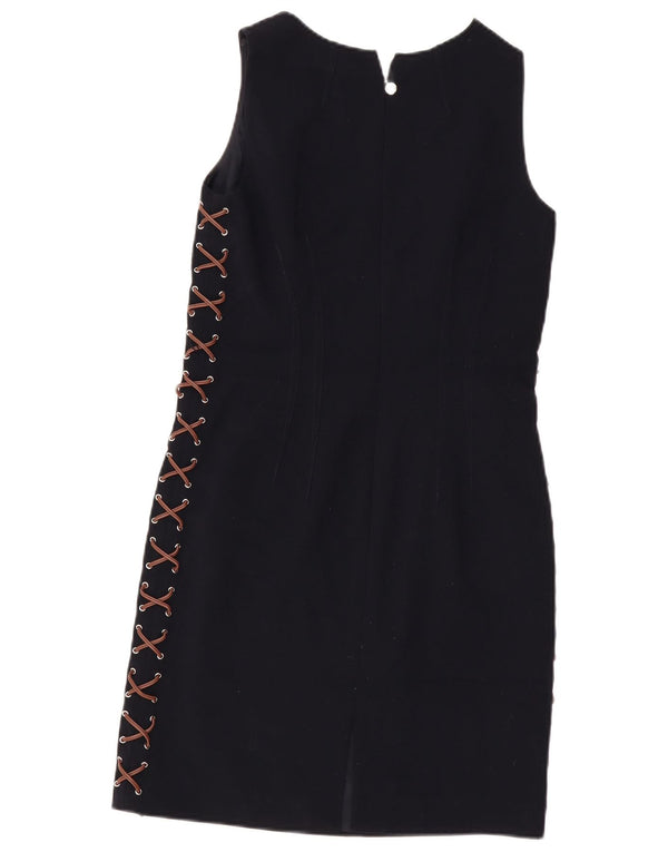 Michael Kors Womens Sleeveless Bodycon Dress US 4 Small Navy Blue Polyester