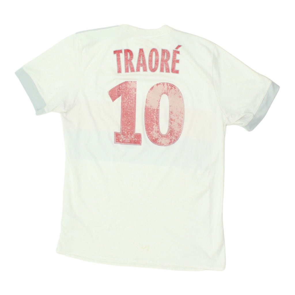 Olympique Lyon 17/18 Mens Bertrand Traoré Adidas Home Tshirt | French Football | Vintage Messina Hembry | Thrift | Second-Hand Messina Hembry | Used Clothing | Messina Hembry 