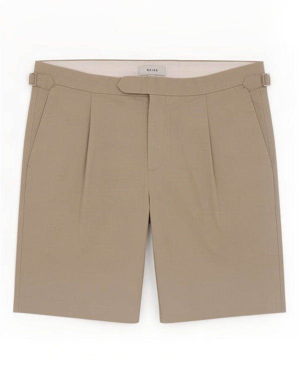 Reiss Mens Chino Shorts Large W34 Beige Cotton
