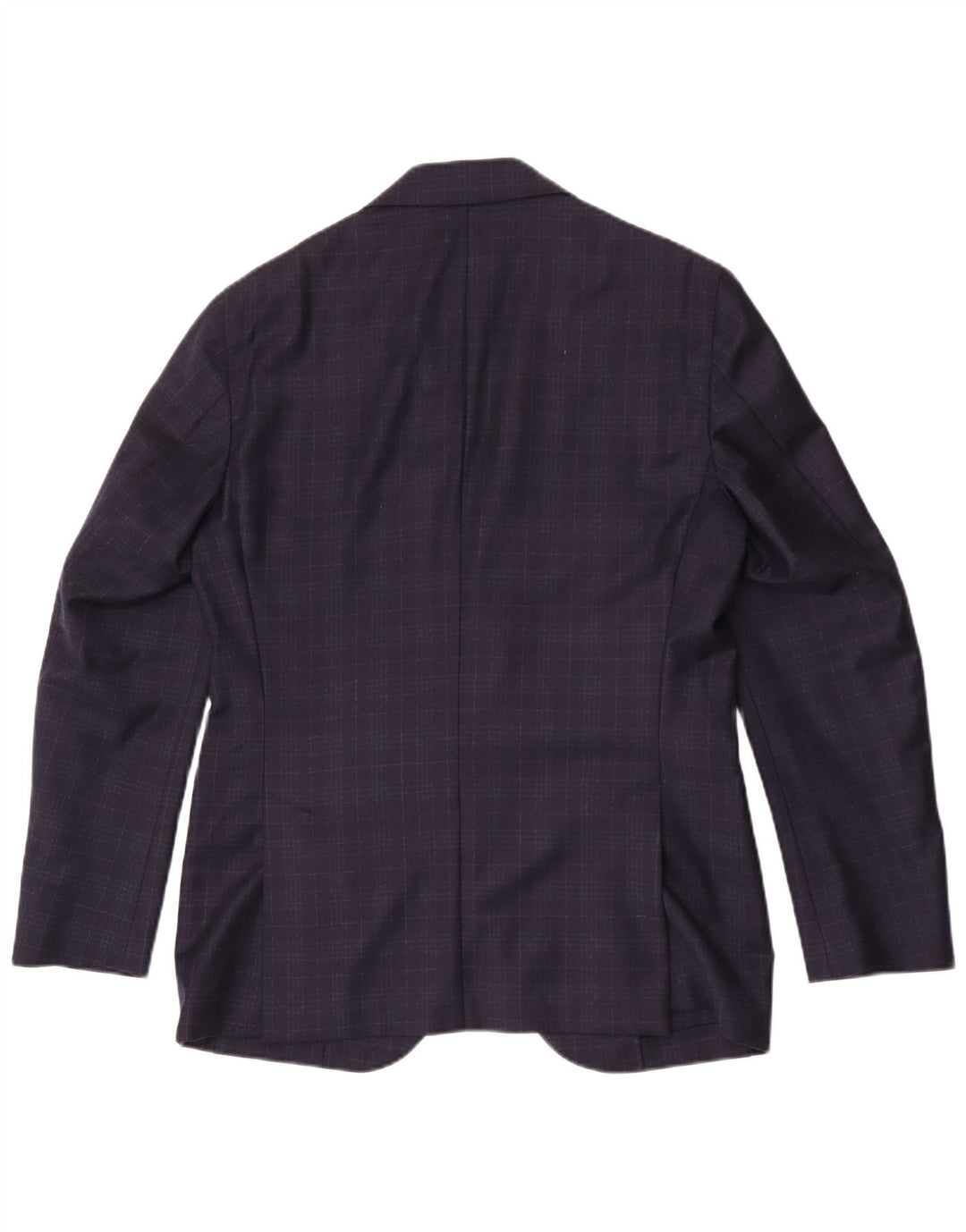 Ermenegildo Zegna Mens Heritage Blazer Jacket UK 38 Medium Navy Blue Check