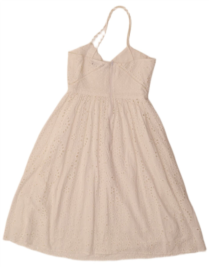 ZARA Womens Sundress UK 6 XS White Cotton