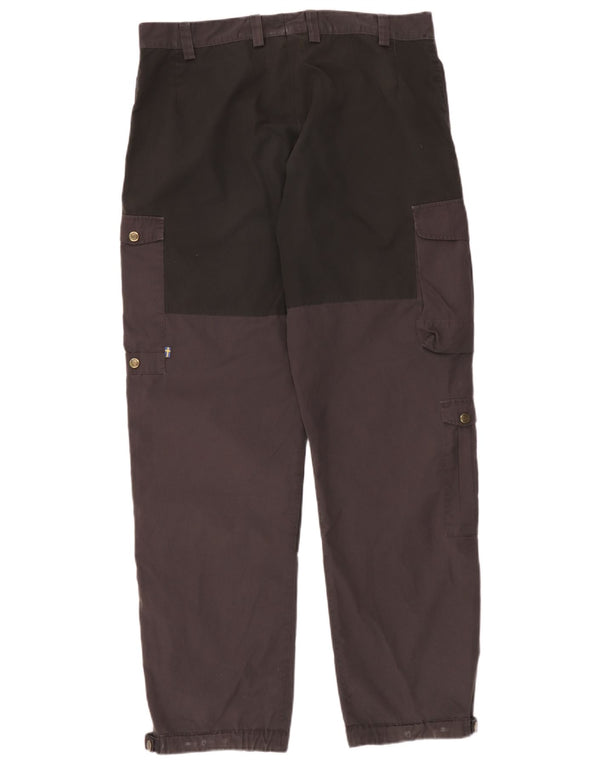 Fjall Raven Mens Straight Cargo Trousers IT 52 XL W38 L32 Grey Colourblock