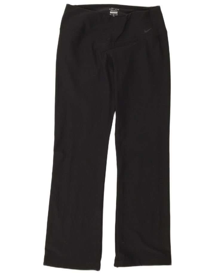 Nike Womens Dri Fit Tracksuit Trousers UK 14 Medium  Black