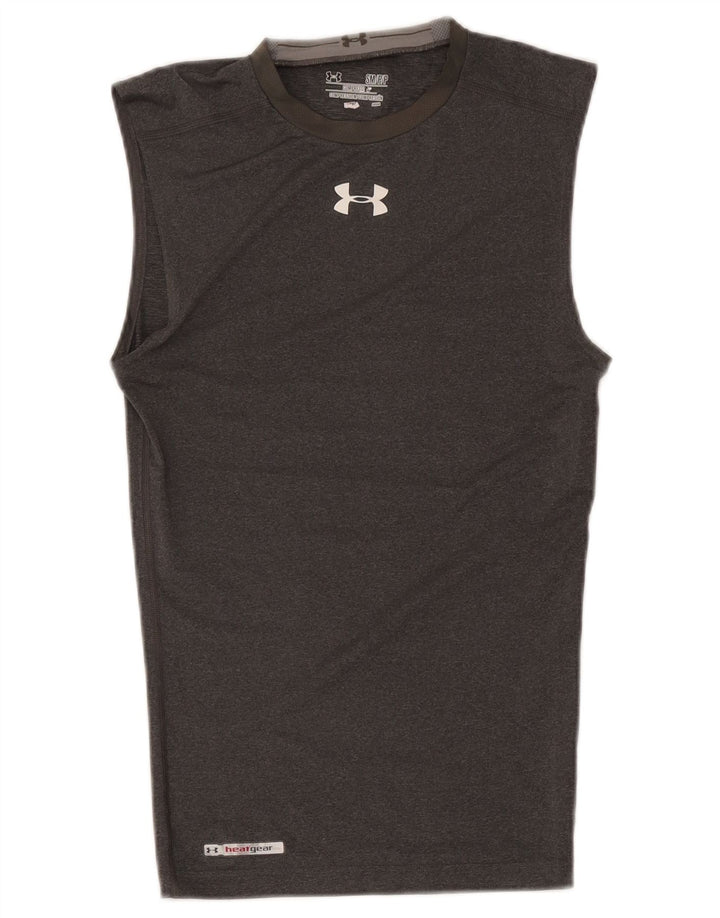 Under Armour Mens Heat Gear Vest Top Small Grey