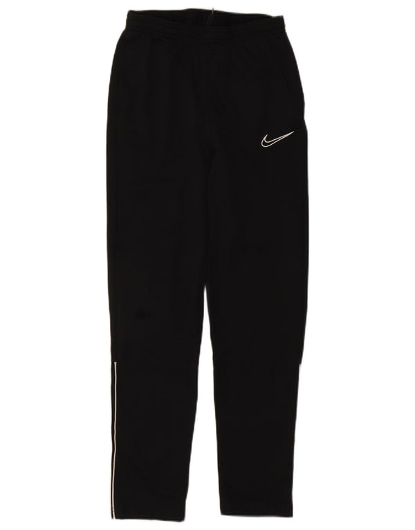 Nike Boys Dri Fit Tracksuit Trousers 13-14 Years XL Black Polyester