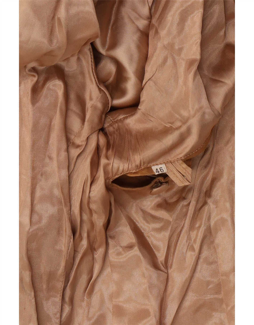 Vintage Mens Suede Jacket IT 46 Small Beige