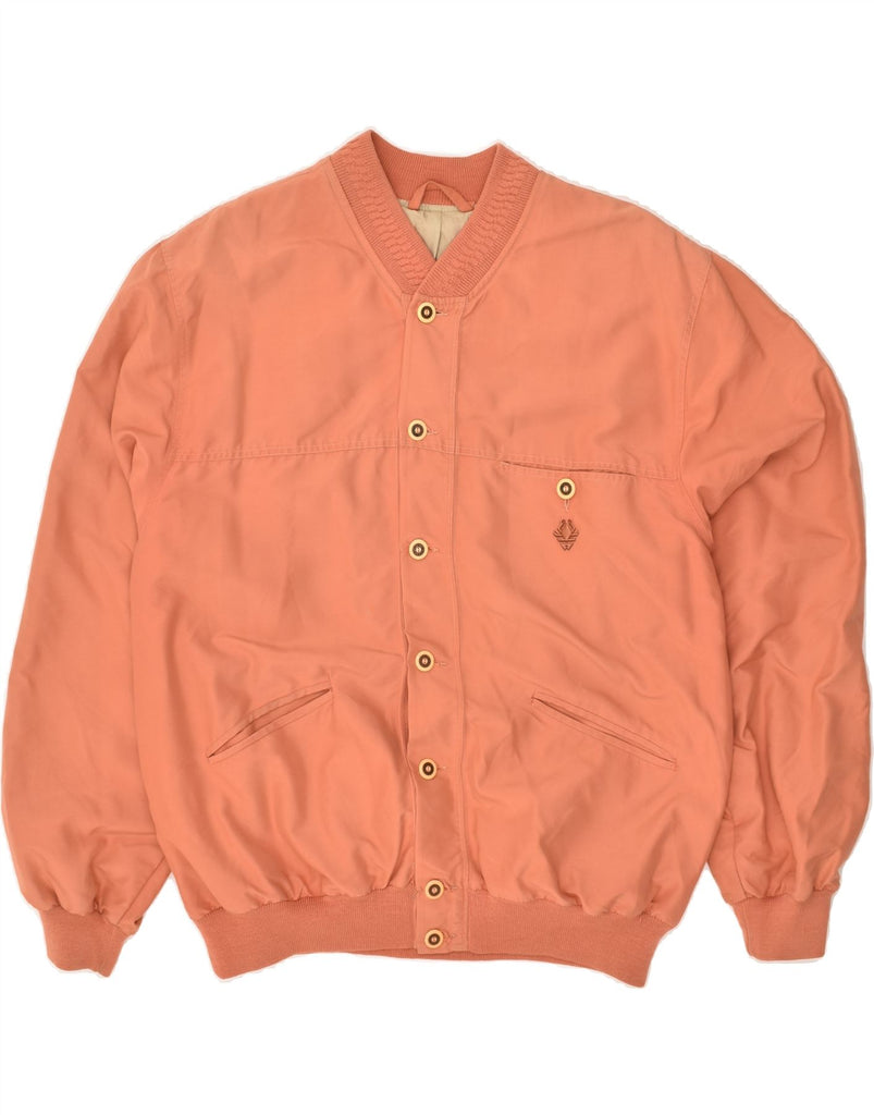 IL GRANCHIO Mens Bomber Jacket UK 42 XL Orange | Vintage Il Granchio | Thrift | Second-Hand Il Granchio | Used Clothing | Messina Hembry 