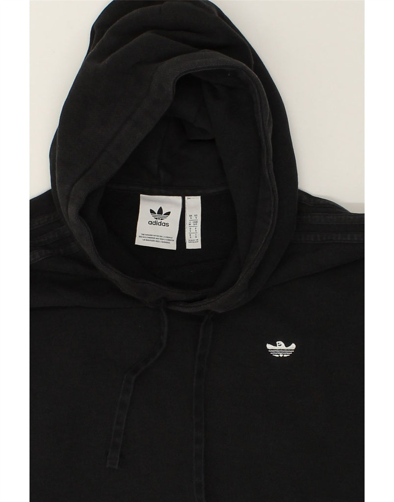 ADIDAS Mens Hoodie Jumper Small Black Cotton | Vintage Adidas | Thrift | Second-Hand Adidas | Used Clothing | Messina Hembry 