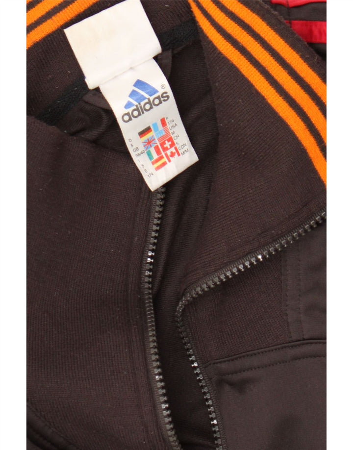 Adidas Mens Tracksuit Top Jacket UK 38/40 Medium Brown Polyester