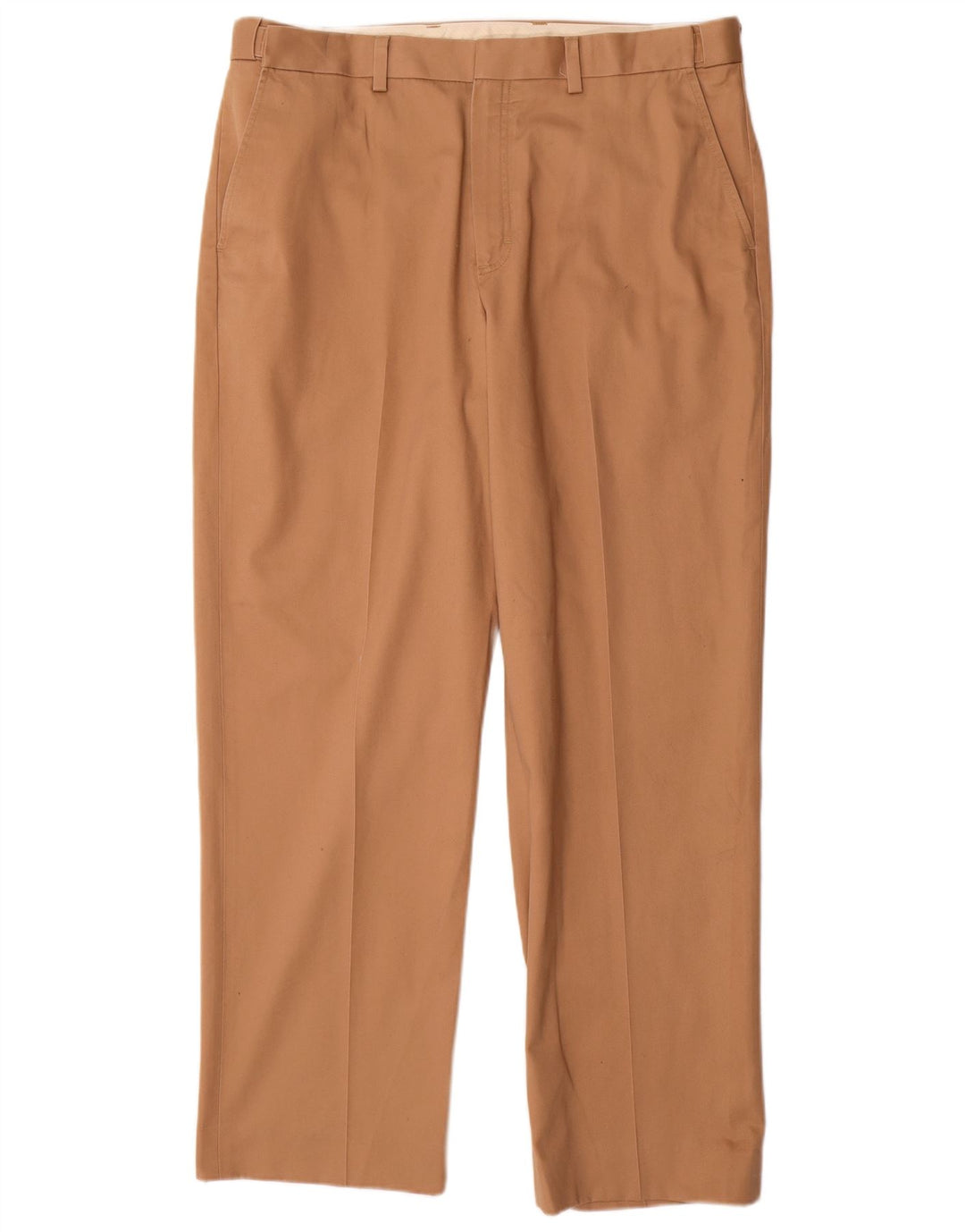 L.L.BEAN Mens Comfort Fit Straight Chino Trousers W36 L31  Beige Cotton