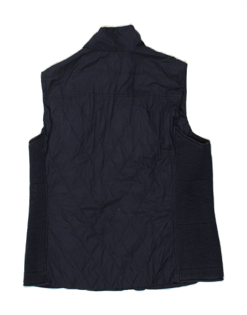 TOMMY HILFIGER Womens Padded Gilet UK 14 Medium Navy Blue Polyester | Vintage Tommy Hilfiger | Thrift | Second-Hand Tommy Hilfiger | Used Clothing | Messina Hembry 