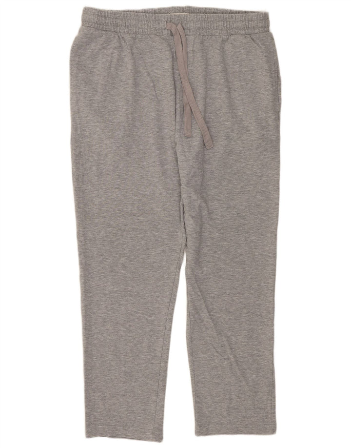 Marks & Spencer Womens Tracksuit Trousers UK 18 XL  Grey Cotton