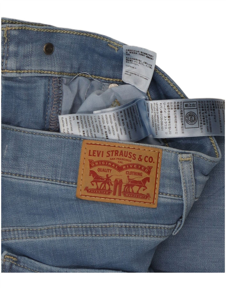 Levi's Womens 314 Shaping Straight Jeans W27 L32 Blue Cotton
