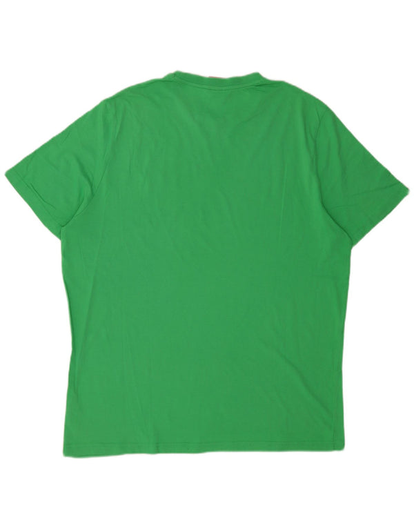Puma Mens T-Shirt Top 2XL Green Cotton