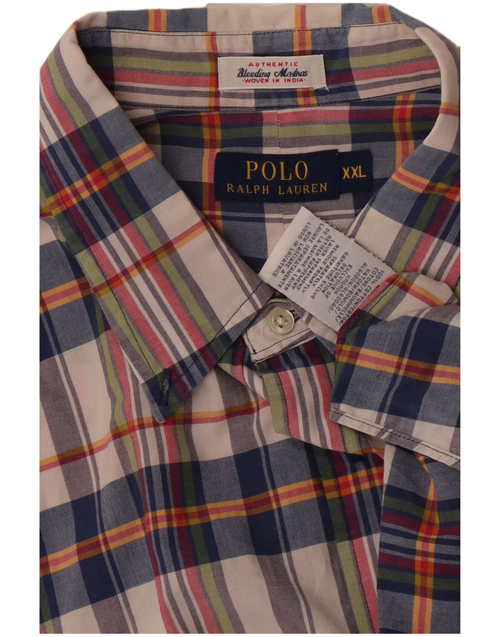 Polo Ralph Lauren Mens Short Sleeve Shirt 2XL Multicoloured Check Cotton