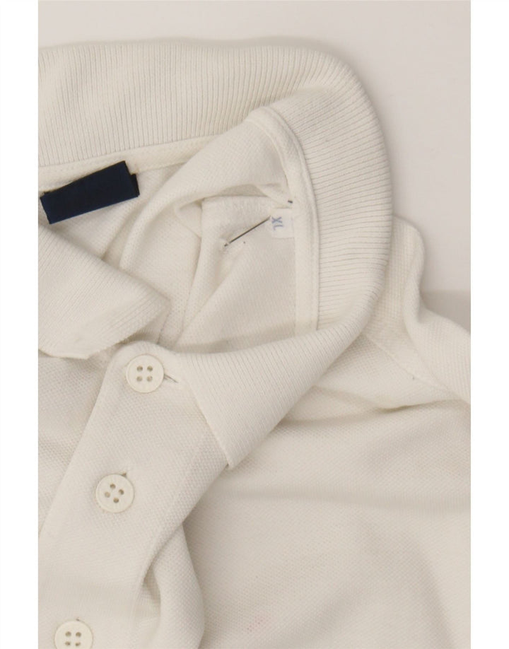 ELLESSE Mens Polo Shirt XL White Cotton Vintage Ellesse and Second-Hand Ellesse from Messina Hembry 