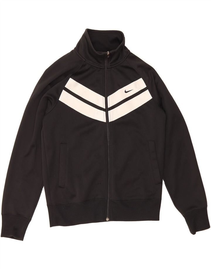 NIKE Mens Tracksuit Top Jacket UK 34/36 Small Black Colourblock Polyester Vintage Nike and Second-Hand Nike from Messina Hembry 
