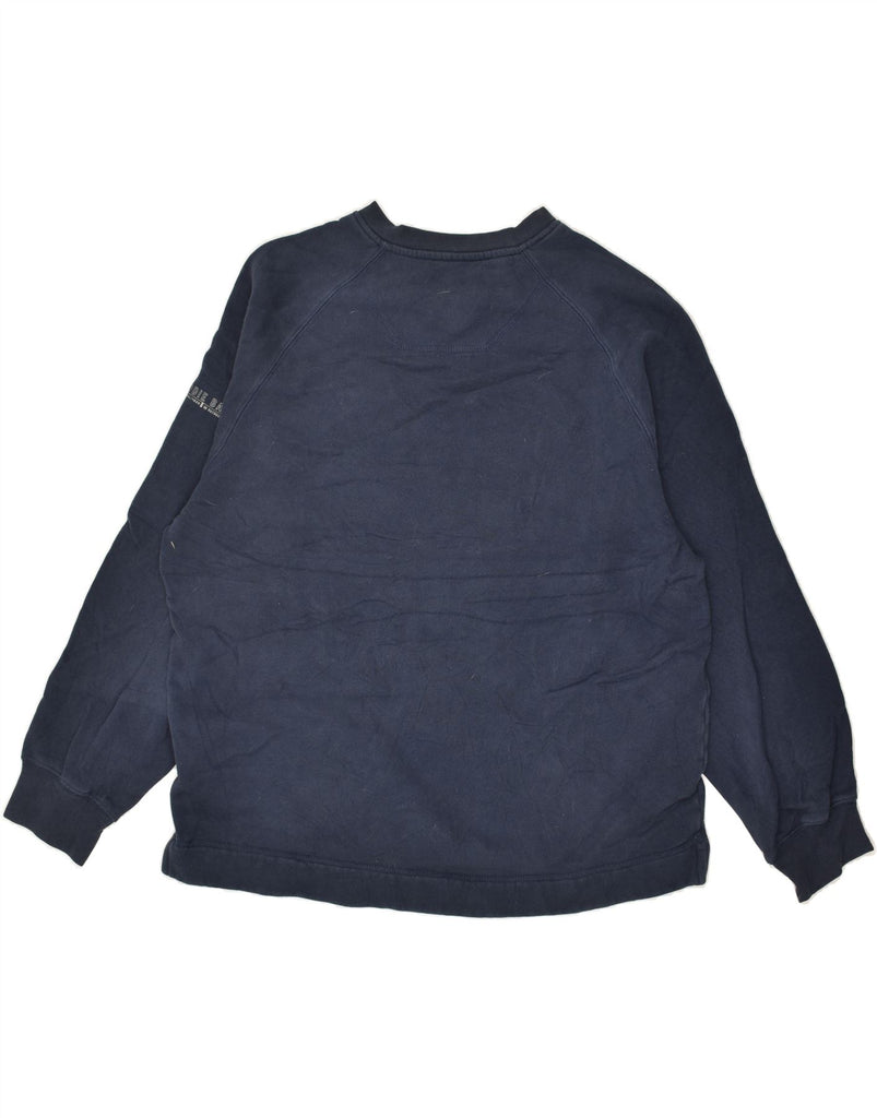 EDDIE BAUER Mens Sweatshirt Jumper Small Navy Blue Cotton | Vintage Eddie Bauer | Thrift | Second-Hand Eddie Bauer | Used Clothing | Messina Hembry 