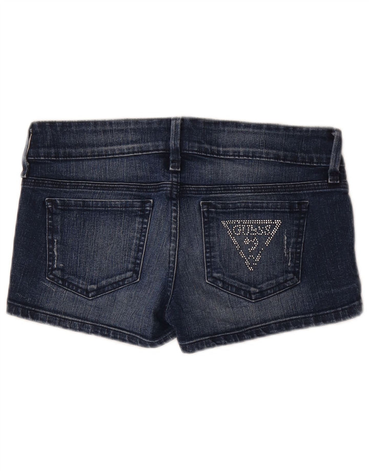 Guess Womens Denim Shorts W29 Medium Blue Cotton