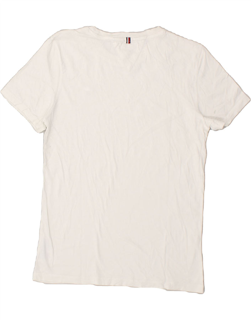 TOMMY HILFIGER Girls T-Shirt Top 13-14 Years White Cotton Vintage Tommy Hilfiger and Second-Hand Tommy Hilfiger from Messina Hembry 