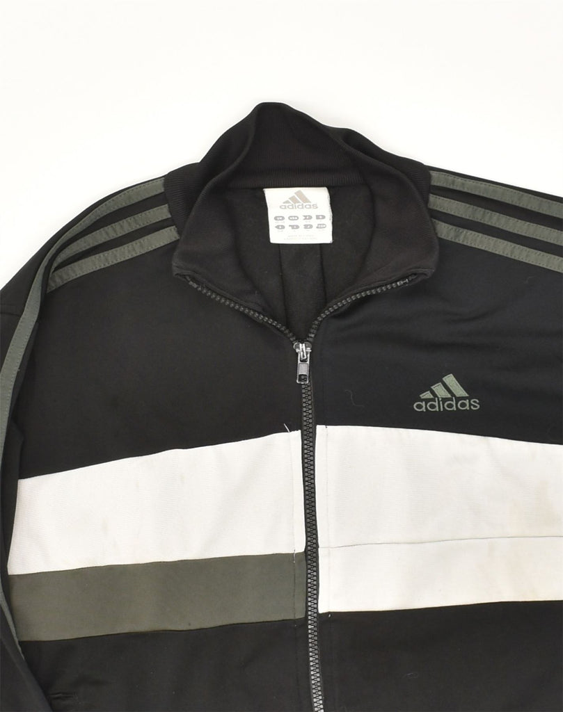 ADIDAS Mens Tracksuit Top Jacket UK 36/38 Small Black Colourblock | Vintage Adidas | Thrift | Second-Hand Adidas | Used Clothing | Messina Hembry 