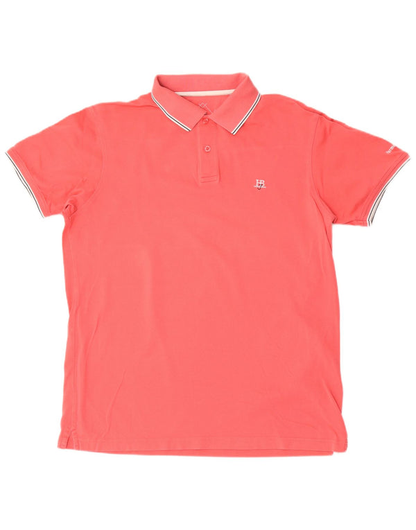 Harmont & Blaine Mens Polo Shirt 2XL Pink Cotton