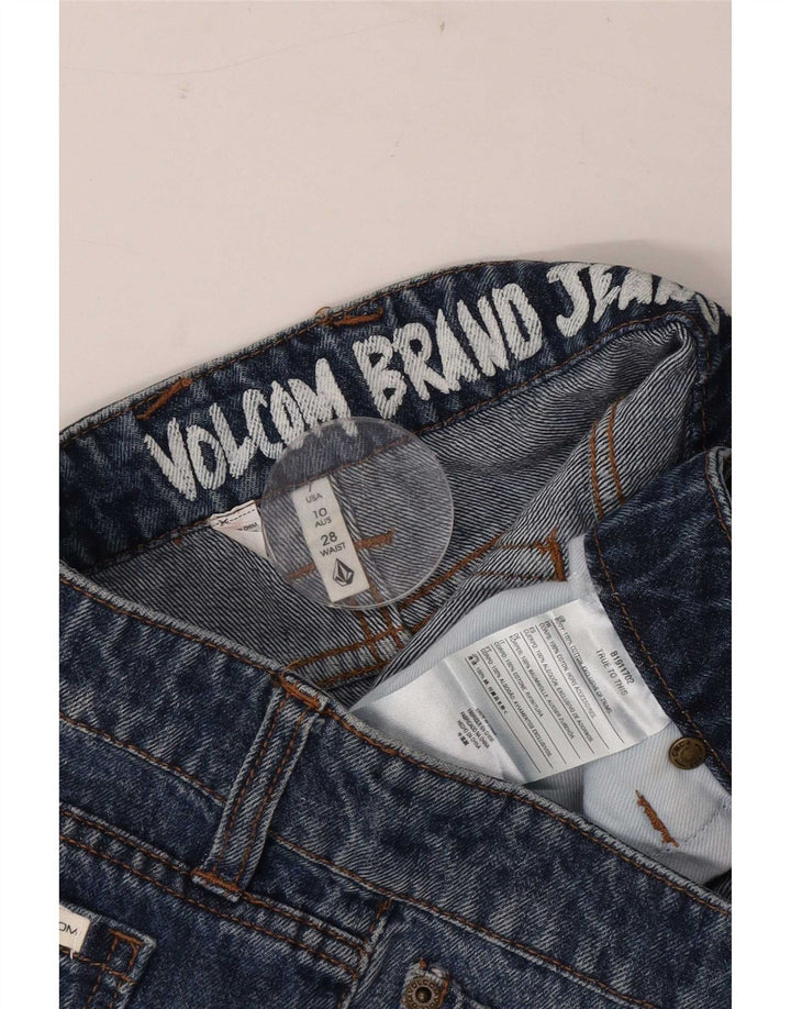 Volcom Womens Denim Shorts W28 Medium Blue Cotton