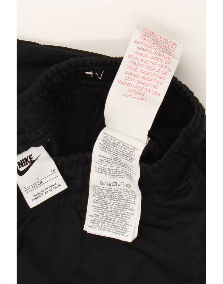 Nike Girls Tracksuit Trousers Joggers 8-9 Years Small  Black Polyester