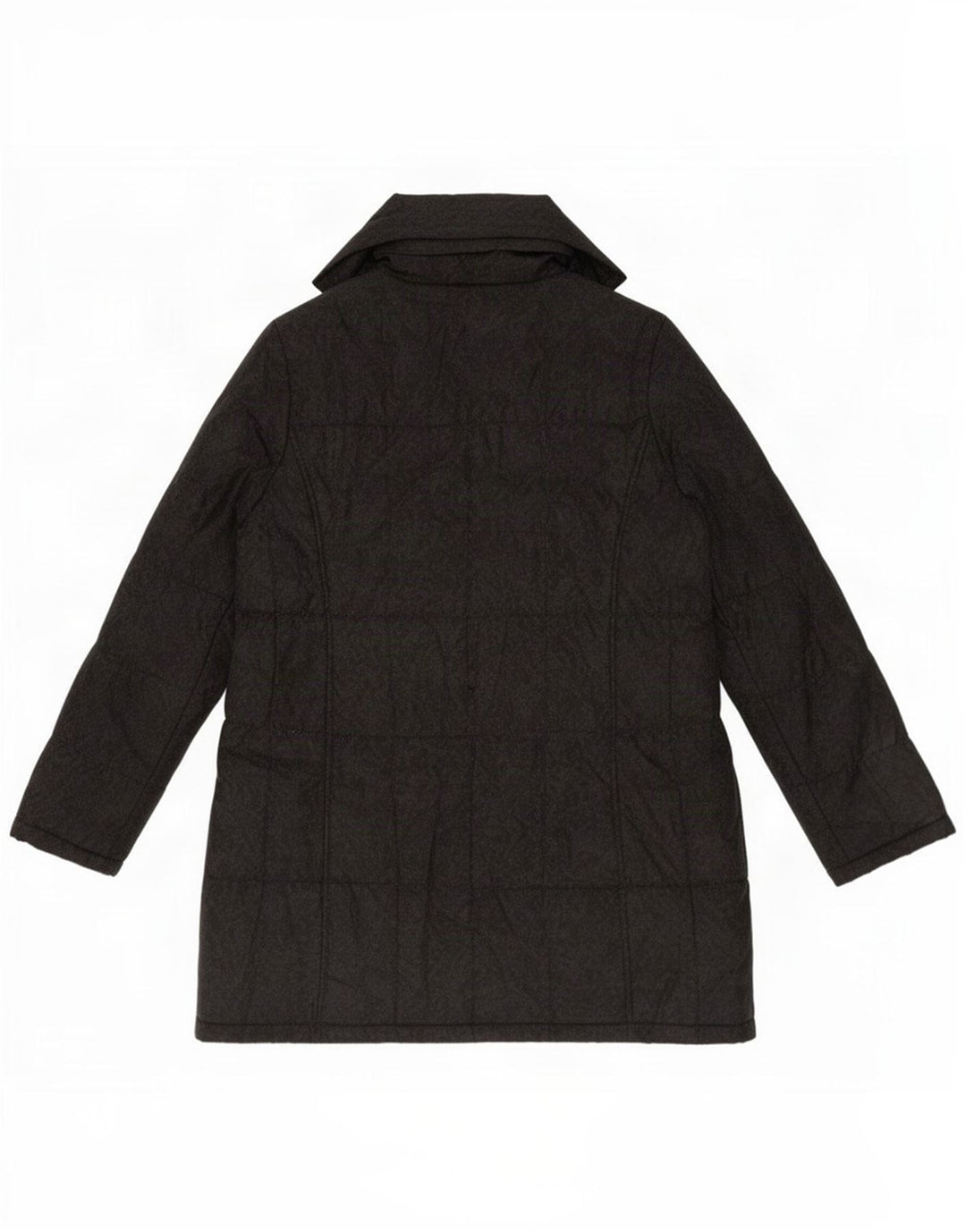 Marks & Spencer Womens Padded Coat UK 14 Medium Grey Polyester