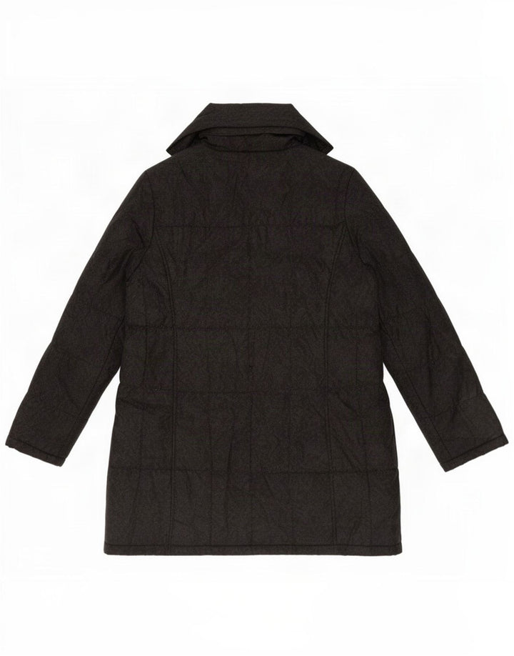 Marks & Spencer Womens Padded Coat UK 14 Medium Grey Polyester