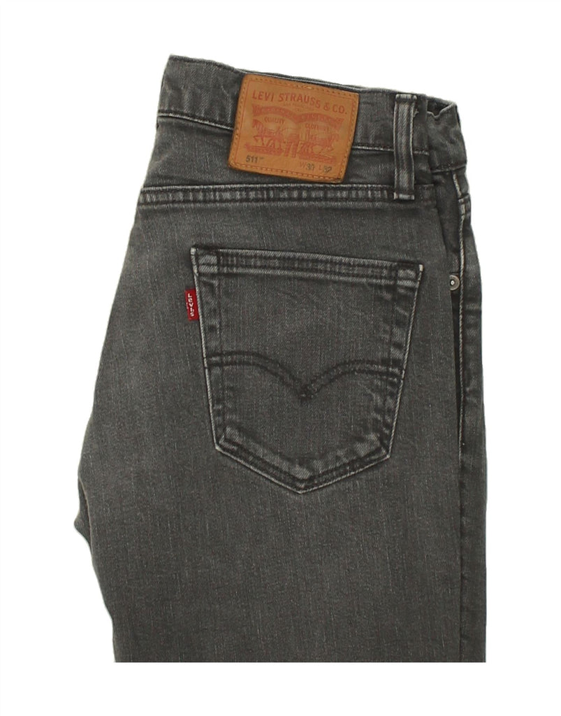 LEVI'S Mens 511 Slim Jeans W30 L32  Grey Cotton | Vintage Levi's | Thrift | Second-Hand Levi's | Used Clothing | Messina Hembry 