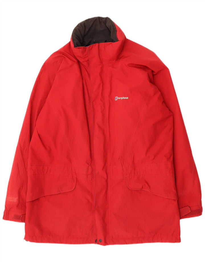 Berghaus Mens Raincoat UK 42 XL Red Nylon