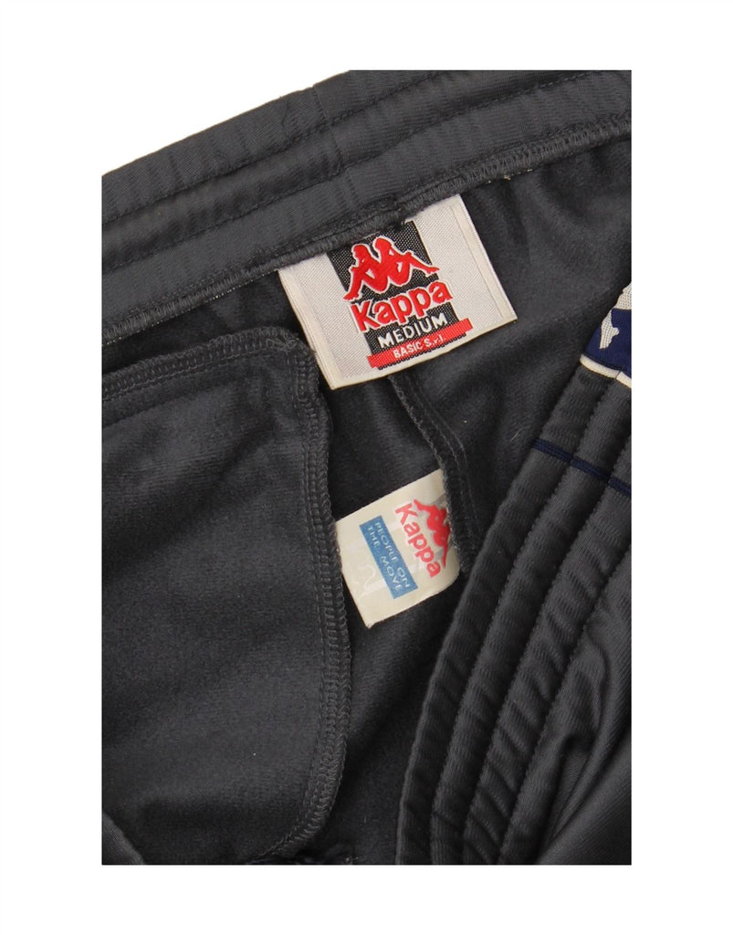 KAPPA Mens Graphic Tracksuit Trousers Medium  Grey Colourblock Polyester Vintage Kappa and Second-Hand Kappa from Messina Hembry 