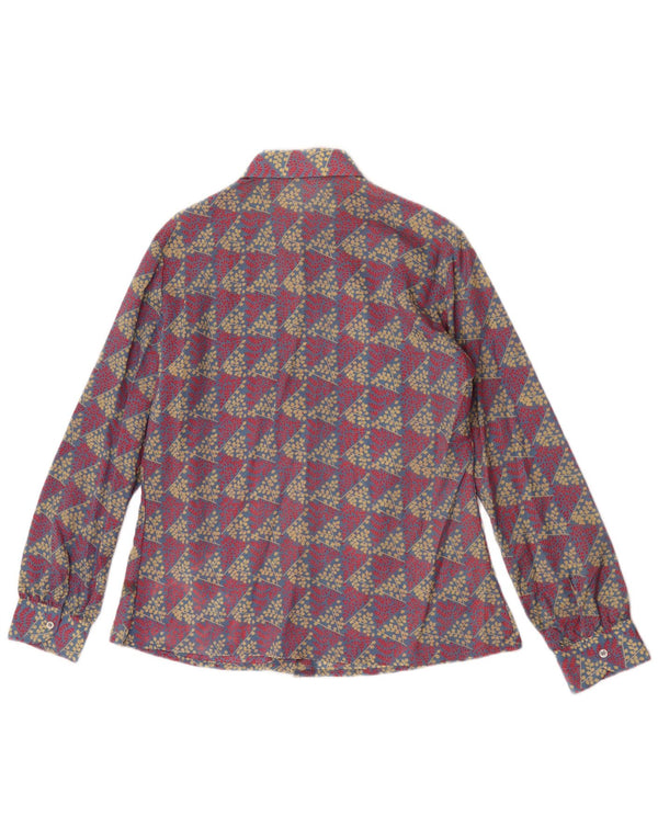 Vintage Womens Shirt UK 18 XL Multicoloured Geometric