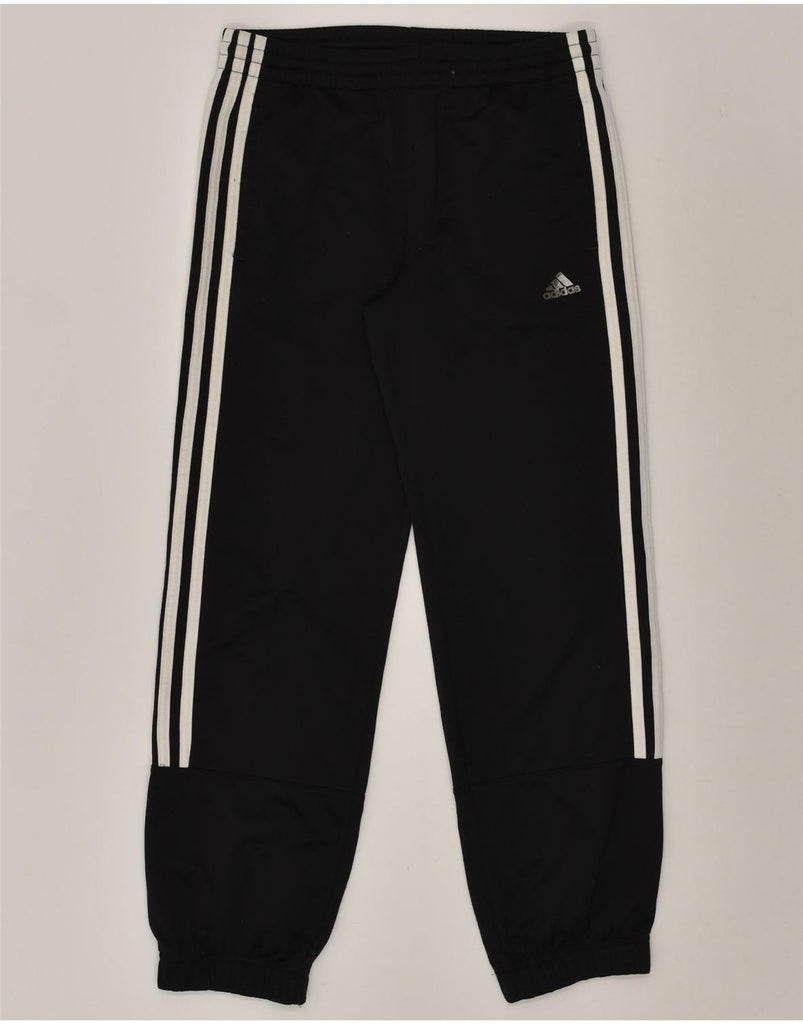 ADIDAS Boys Tracksuit Trousers Joggers 11-12 Years Black Polyester | Vintage Adidas | Thrift | Second-Hand Adidas | Used Clothing | Messina Hembry 