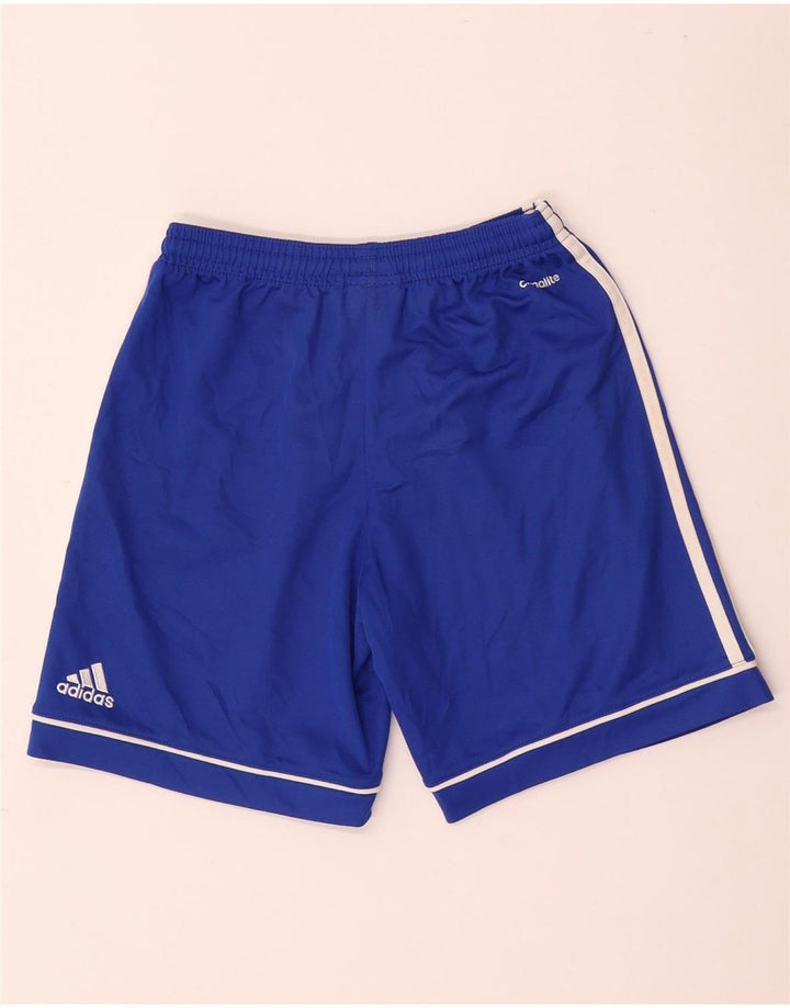 Adidas Boys Climalite Sport Shorts 11-12 Years Blue Polyester