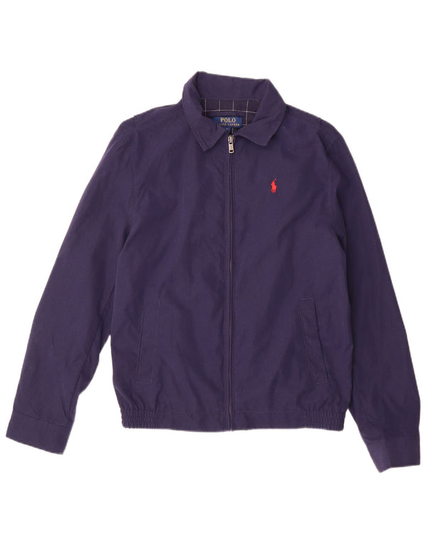 Polo Ralph Lauren Boys Bomber Jacket 14-15 Years Large Navy Blue Polyester