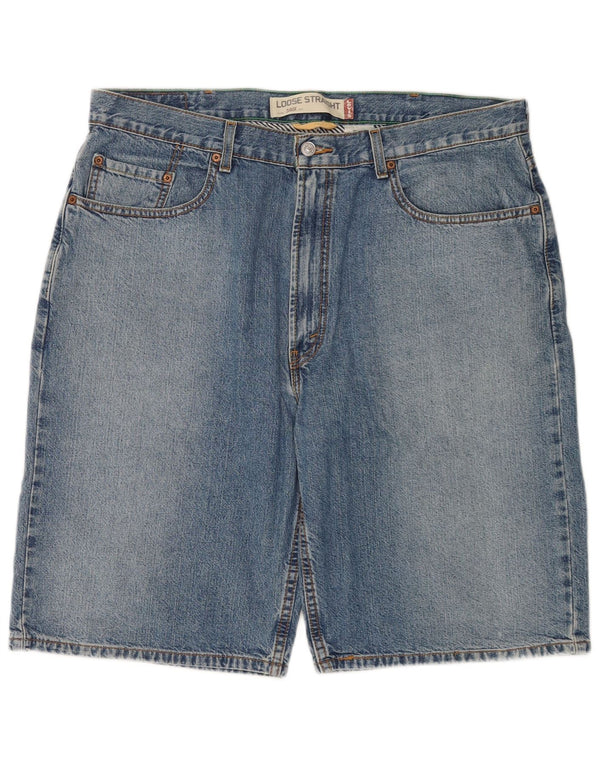 Levi's Mens 569 Straight Loose Fit Denim Shorts W38 XL  Blue Cotton