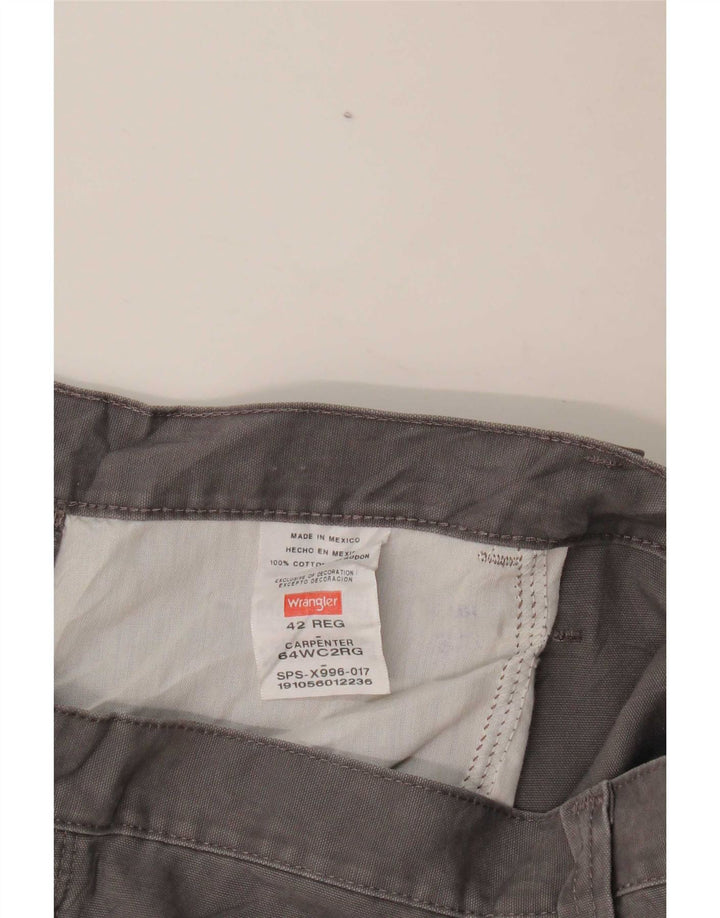 Wrangler Mens Cargo Shorts W42 2XL Grey Cotton
