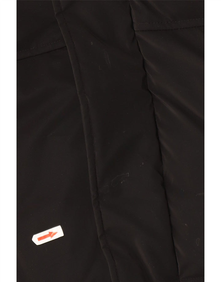 Zara Mens Hooded Padded Coat UK 38 Medium Black