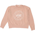 VANS Womens Oversized Graphic Sweatshirt Jumper UK 10 Small Pink Vintage Vans and Second-Hand Vans from Messina Hembry 
