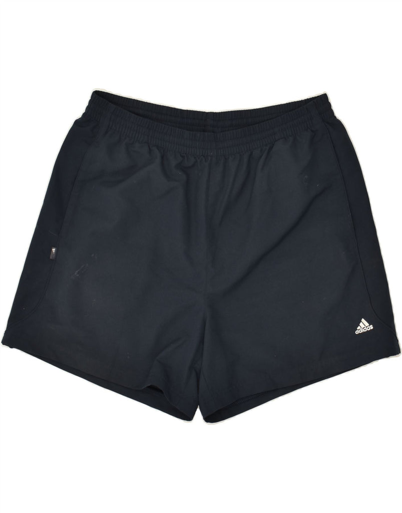 ADIDAS Mens Sport Shorts 2XL Navy Blue Vintage Adidas and Second-Hand Adidas from Messina Hembry 