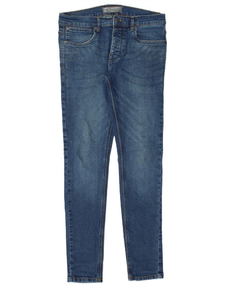 French Connection Womens Skinny Jeans W30 L32 Blue Cotton