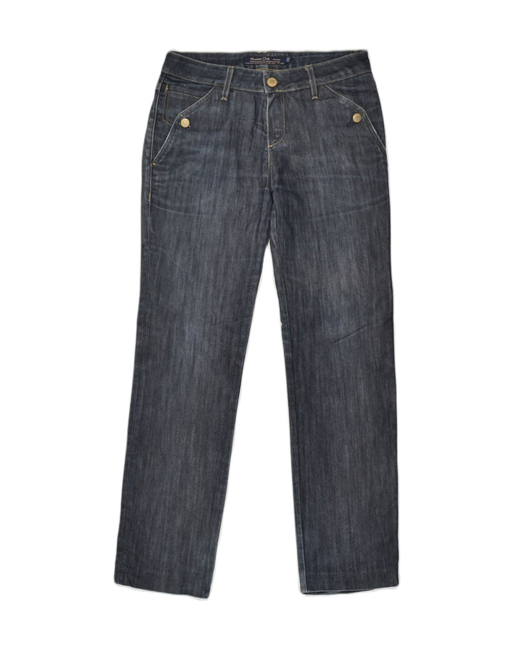 MASSIMO DUTTI Womens Straight Jeans W28 L28  Navy Blue Cotton | Vintage Massimo Dutti | Thrift | Second-Hand Massimo Dutti | Used Clothing | Messina Hembry 