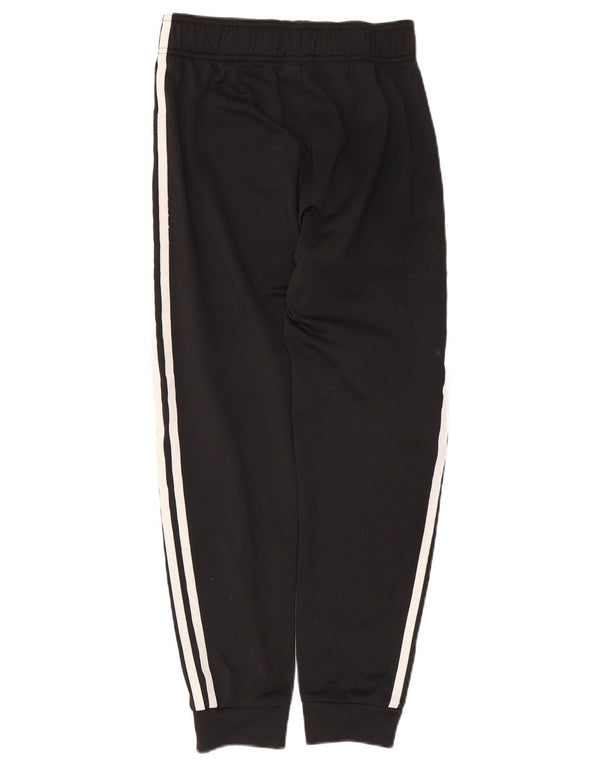 Adidas Boys Tracksuit Trousers Joggers 11-12 Years Black Polyester