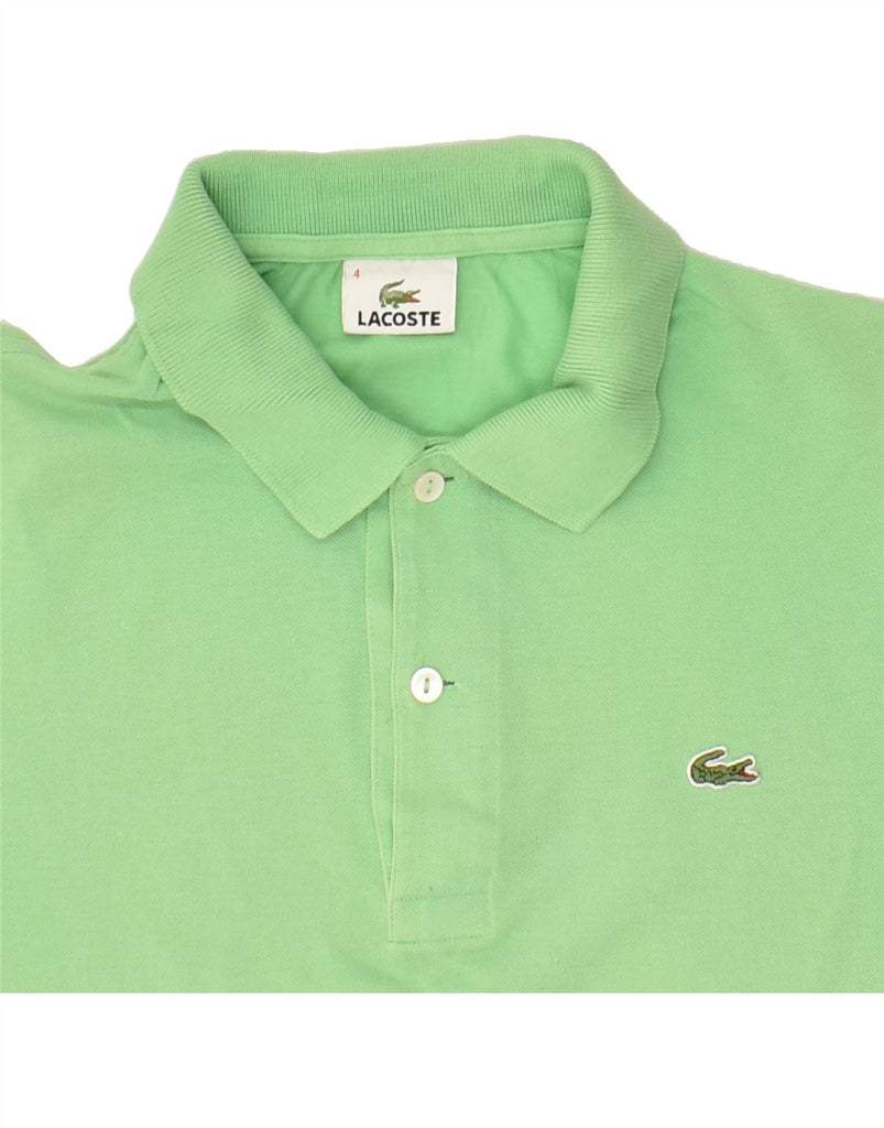 LACOSTE Mens Polo Shirt Size 4 Medium Green | Vintage Lacoste | Thrift | Second-Hand Lacoste | Used Clothing | Messina Hembry 